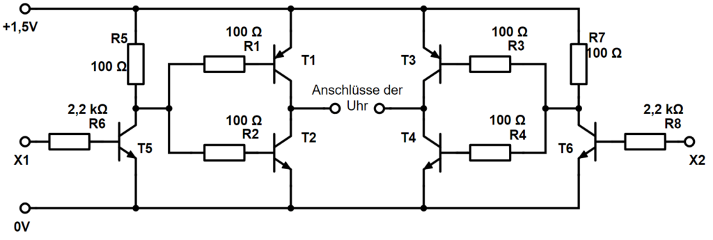 Schaltplan der H-Brücke